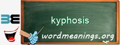 WordMeaning blackboard for kyphosis